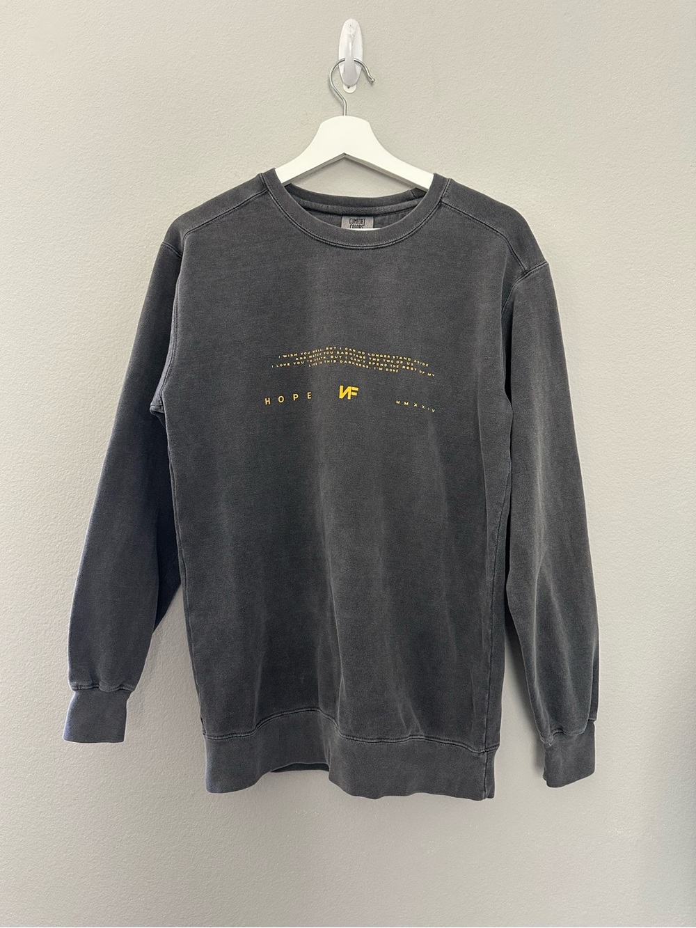 NF Tour Merch Done Running Sweatshirt size Small